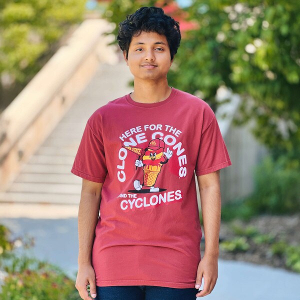 Comfort Wash I-State Clone Cone Cardinal T-Shirt